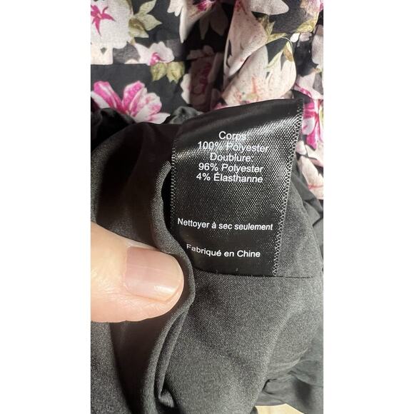 ASTR The Label Dress Large Keira Pink Floral Print Ruched Smocked Mini Dress - Picture 13 of 16